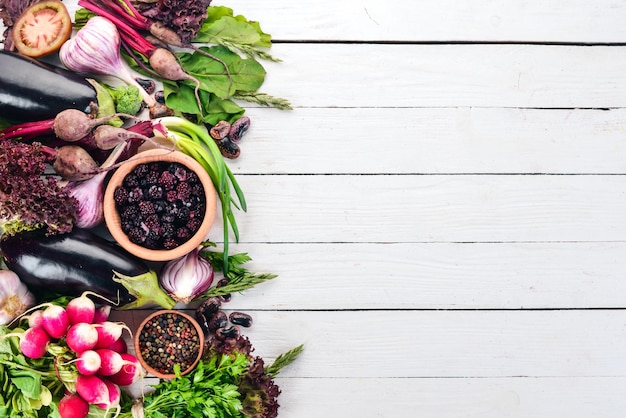 Deska z kolorowymi składnikami